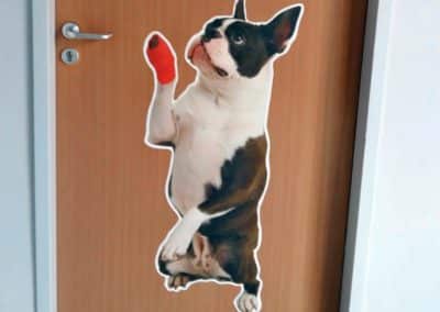 Nyomtatott öntapadós matrica